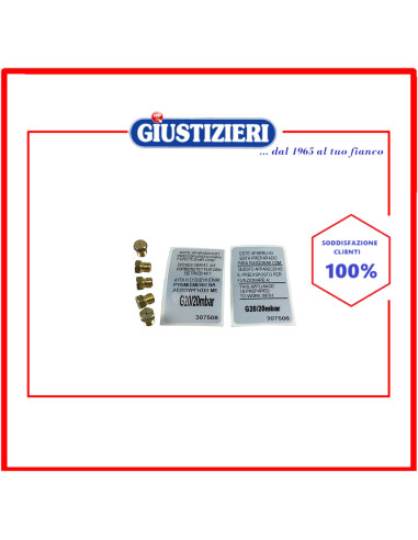 set ugelli gas gpl originale piano cottura bertazzoni