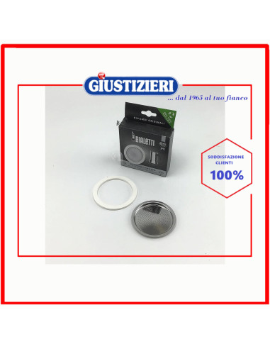 guarnizione e piastrina 10 tazze originale caffettiera bialetti