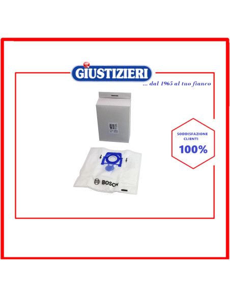 set 4 sacchetti originale aspirapolvere bosch