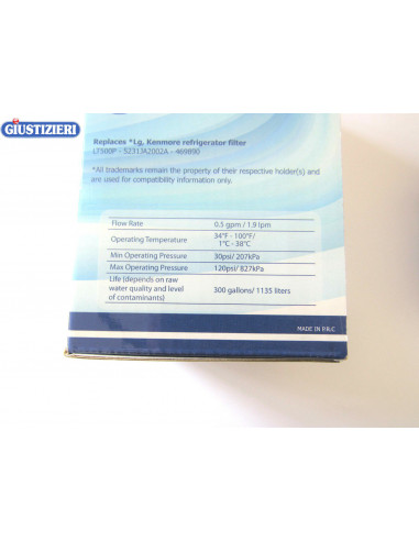 rwf050un filtro acqua frigo lg lt500p...