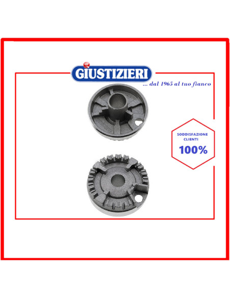 bruciatore ausiliare alluminio con foro piano cottura ricambi cucina