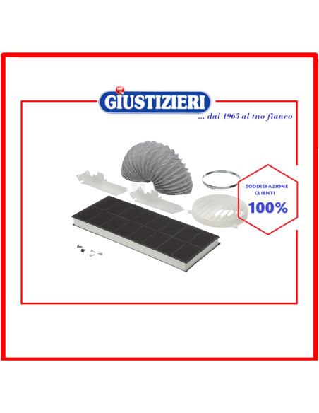 kit montaggio filtro carbone aria rettangolare originale cappa aspirante bosch