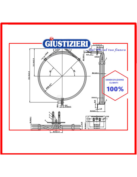 resistenza circolare 2400w forno indesit