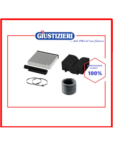 kit montaggio filtro carbone aria rettangolare originale cappa aspirante bosch