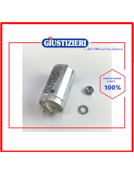 condensatore metallico 7uf originale asciugatrice whirlpool