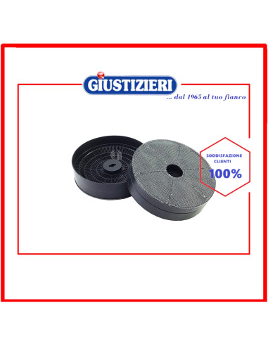 set 2 filtro carbone circolare gpz 600 originale cappa aspirante whirlpool