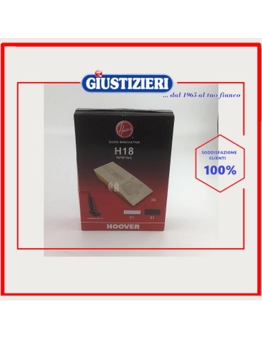 set 5 sacchetti con 2 filtri originale aspirapolvere candy