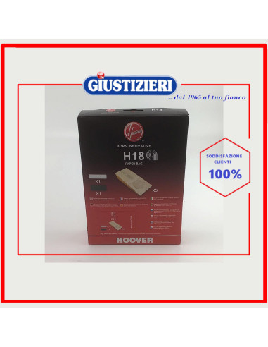 set 5 sacchetti con 2 filtri originale aspirapolvere candy
