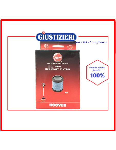 filtro cilindrico t113 originale aspirapolvere candy