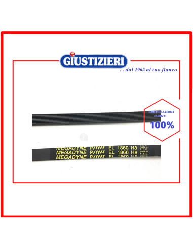 cinghia h8 1860 poly-v originale asciugatrice candy