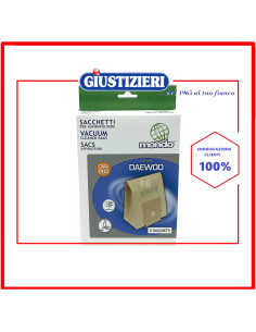 set 5 sacchetti aspirapolvere daewoo