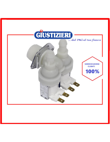 elettrovalvola 2 vie 90° 12mm lavatrice universale