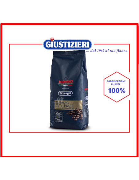 confezione caffè gourmet 1kg kimbo originale macchina da caffè de longhi