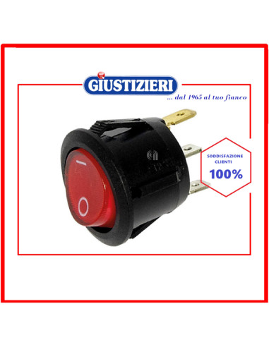 interruttore rotondo 3c luminoso/r