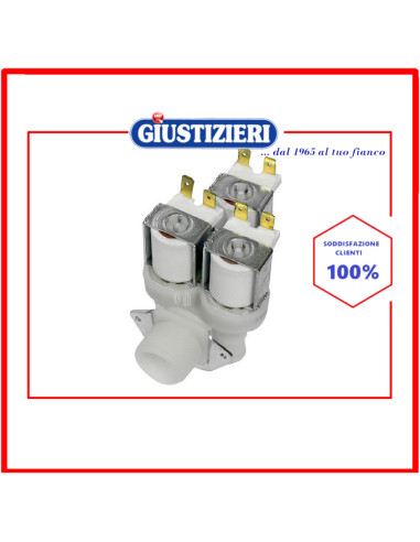 elettrovalvola 3 vie 90° 15mm compatibile con lavatrice universale