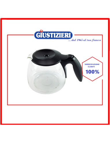 caraffa vetro 10 tazze originale macchina da caffè de longhi