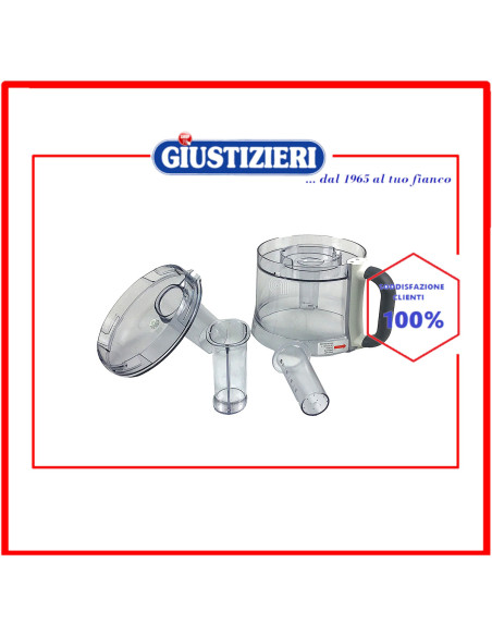 ciotola completa con manico originale robot da cucina de longhi