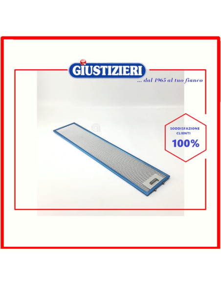 filtro metallico 143.5x669.5 originale cappa aspirante elica