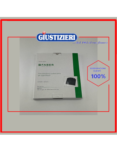 filtro carbone rettangolare f9 originale cappa aspirante faber