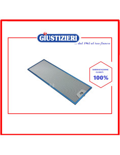 filtro metallico 186x515 originale cappa aspirante faber