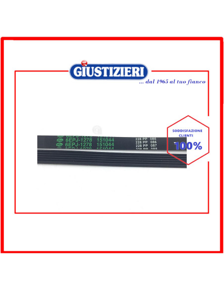 cinghia j6 1278 poly-v originale lavatrice gorenje