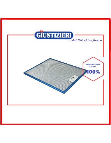 filtro metallico 318x257x7 originale cappa aspirante gorenje