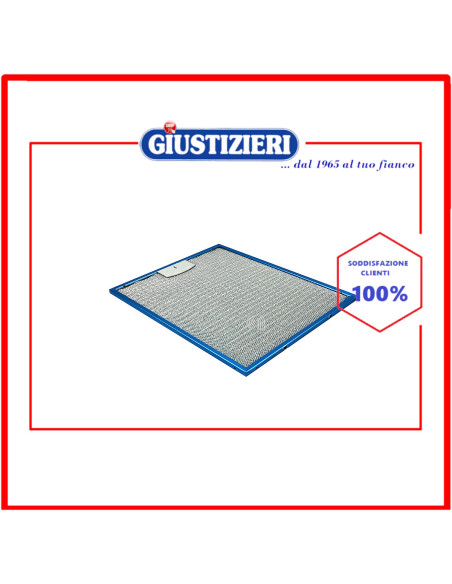 filtro metallico 318x257x7 originale cappa aspirante gorenje
