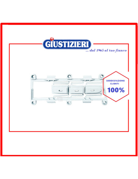 supporto pulsantiera 3 tasti aura