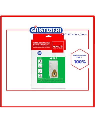 set 5 sacchetti kk aspirapolvere compatibile con miele