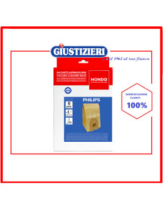 set 6 sacchetti aspirapolvere philips