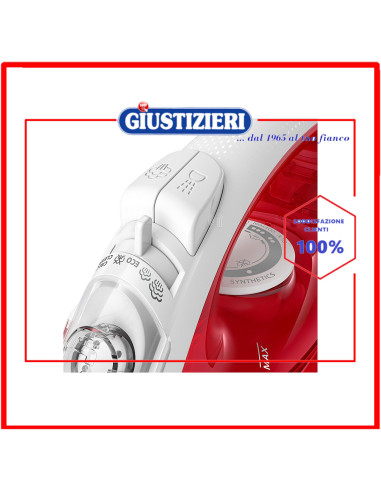 ferro da stiro vapore 2000w gc1742 rosso philips