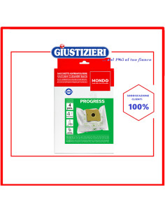 set 4 sacchetti aspirapolvere progress