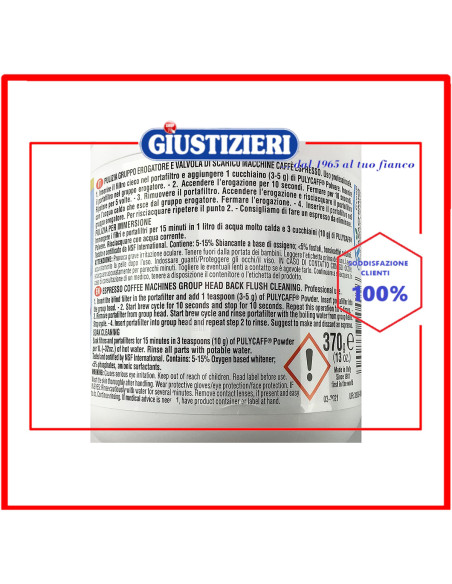 detergente polvere 370g puly caff plus