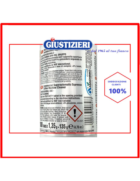 detergente 100 pastiglie puly caff plus