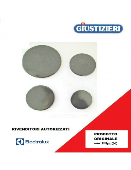50247380004 kit piattelli 4pz rex-electrolux originali piano cottura