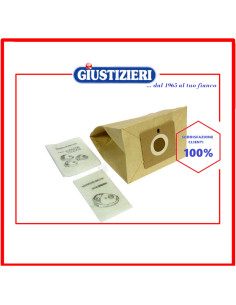 set 6 sacchetti con 2 filtri originale aspirapolvere rowenta