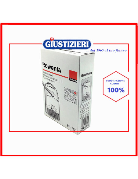 set 10 sacchetti originale aspirapolvere rowenta