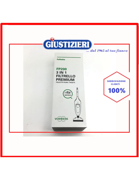 fp200 sacchetto filtrello premium x6 con profumi folletto vk200 - vk220s