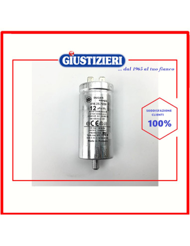 condensatore metallico 12uf originale asciugatrice candy