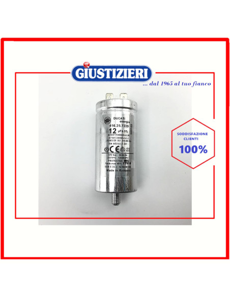 condensatore metallico 12uf originale asciugatrice candy