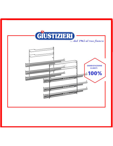 guida estrazione completa tripla originale forno bosch