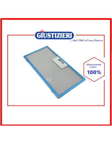 filtro metallico 317.5x159.5x8 originale cappa aspirante faber