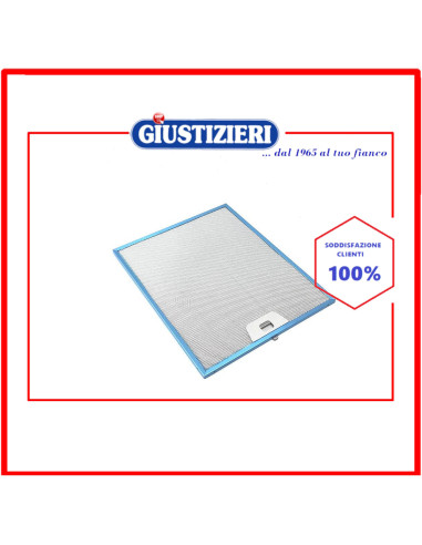 filtro metallico 287x351x9 originale cappa aspirante faber