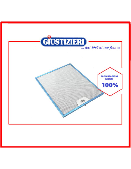 filtro metallico 287x351x9 originale cappa aspirante faber