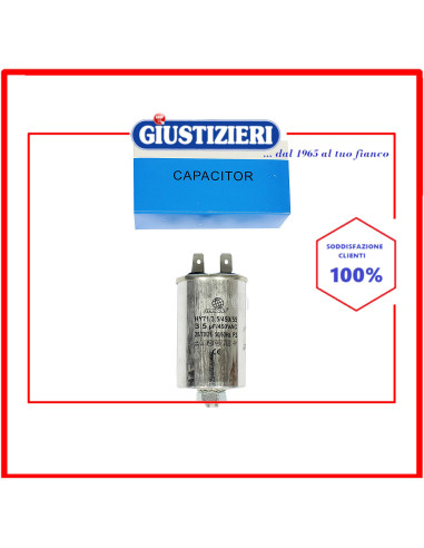 condensatore metallico 3,5uf lavatrice mondo