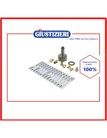 set ugelli gas gpl originale piano cottura bompani