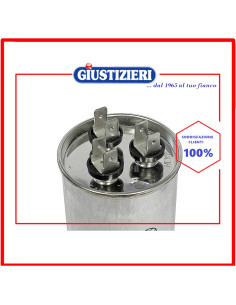 condensatore metallico 50uf + 6uf 450v frigorifero universale 2