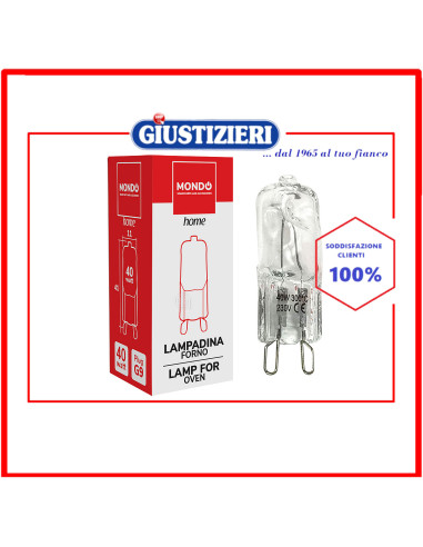 lampadina g9 40w max 300°c mondo forno universale