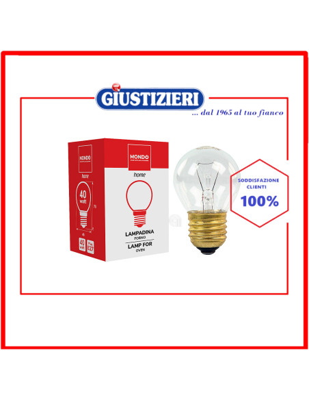 lampadina e27 40w max 300°c mondo forno universale