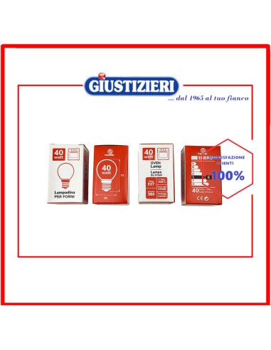 lampadina e27 40w max 300°c mondo forno universale